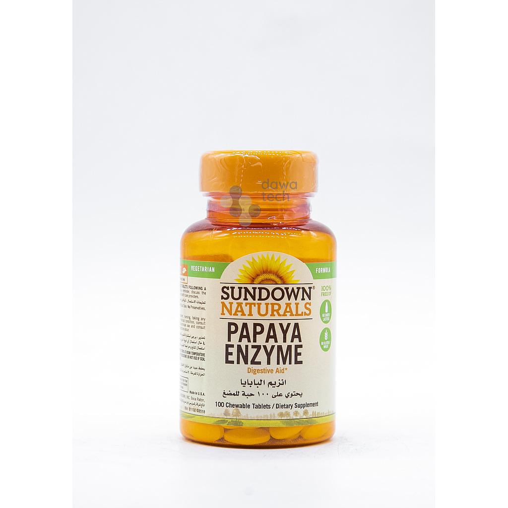 SUNDOWN PAPAYA ENZYME CHEWBLE