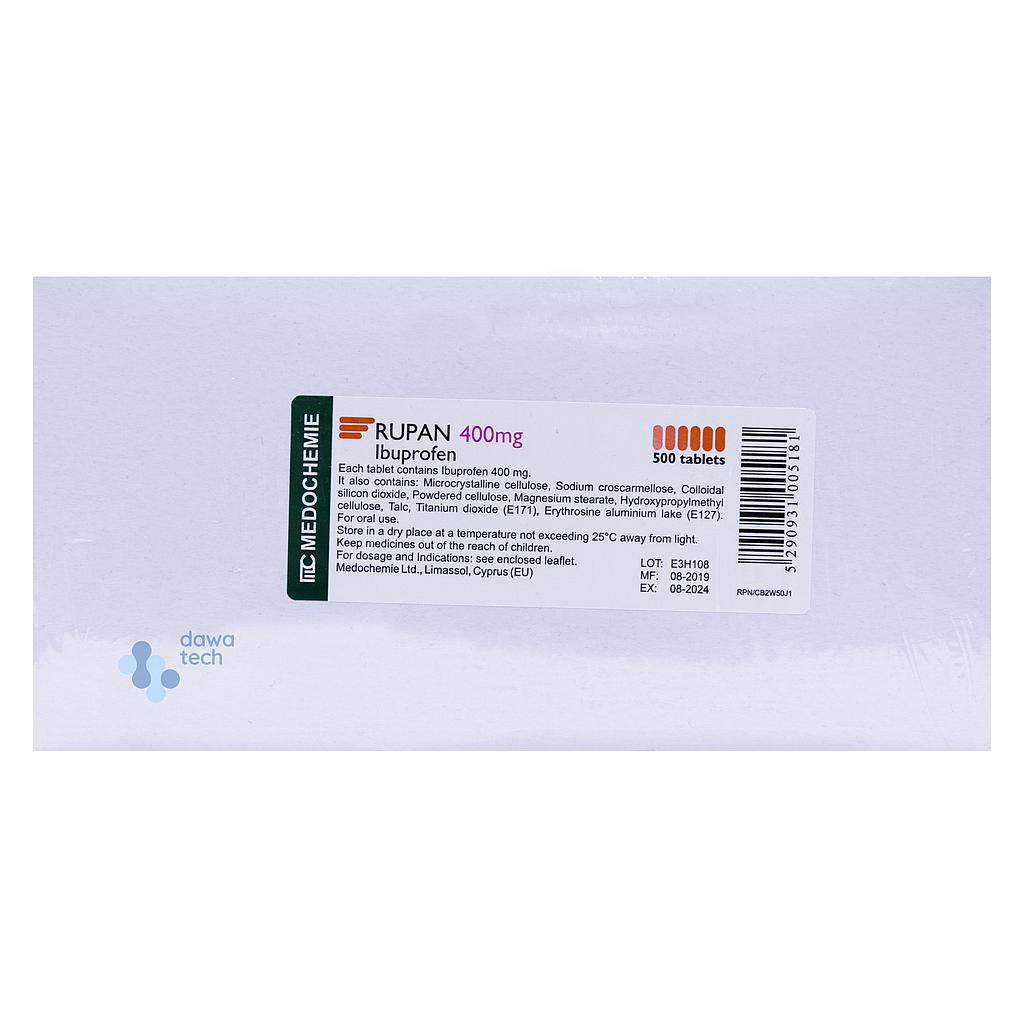RUPAN 400 MG H.P(500TAB) 