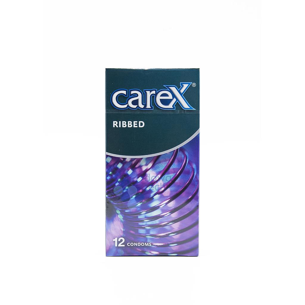 Carex Ribbed 12 Condoum 555
